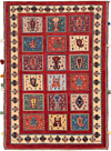 Nimbaft Persian Rug Red 118 x 80 cm