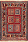 Nimbaft Persian Rug Red 116 x 83 cm