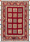 Nimbaft Persian Rug Red 124 x 87 cm