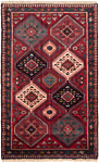 Yalameh Persian Rug Red 137 x 86 cm