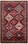 Yalameh Persian Rug Red 133 x 87 cm