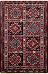 Yalameh Persian Rug Red 128 x 83 cm