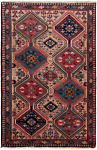 Yalameh Persian Rug Brown 131 x 86 cm