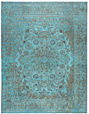 Vintage Relief Rug Turquoise 385 x 297 cm