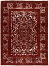 Vintage Relief Rug Red 375 x 275 cm