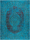 Vintage Relief Rug Turquoise 375 x 286 cm
