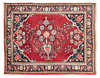 Hamedan Persian Rug Red 87 x 70 cm