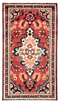 Hamedan Persian Rug Red 124 x 67 cm