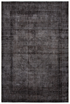 Vintage Rug Black 297 x 201 cm