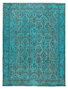Vintage Relief Rug Turquoise 363 x 276 cm