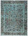 Vintage Relief Rug Turquoise 380 x 295 cm