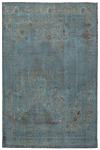 Vintage Relief Rug Blue 295 x 191 cm