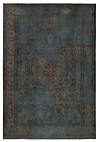 Vintage Relief Rug Blue 292 x 198 cm