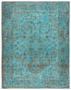 Vintage Relief Rug Turquoise 385 x 296 cm