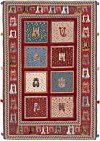 Nimbaft Persian Rug Red 120 x 82 cm