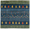 Loribaft Indian Rug Blue 192 x 201 cm