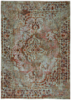Vintage Relief Rug Turquoise 314 x 221 cm