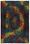 Vintage Relief Rug Multicolor 363 x 243 cm