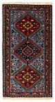 Yalameh Persian Rug Blue 106 x 59 cm