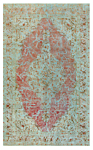 Vintage Relief Persian Rug Turquoise 478 x 300 cm