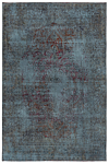 Vintage Relief Rug Blue 293 x 193 cm