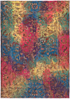 Vintage Relief Rug Multicolor 190 x 133 cm