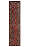 Hamedan Persian Rug Red 293 x 75 cm