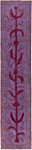 Vintage Relief Rug Purple 384 x 80 cm