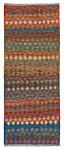Kilim Afghan Multicolor 199 x 78 cm