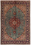 Tabriz Persian Rug Turquoise 303 x 206 cm