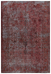 Vintage Relief Rug Red 297 x 203 cm
