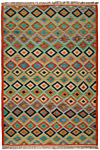 Kilim Afghan Beige-Cream 251 x 172 cm