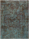 Vintage Relief Rug Turquoise 339 x 249 cm