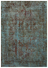 Vintage Relief Rug Turquoise 350 x 247 cm