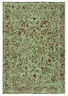 Vintage Relief Rug Turquoise 350 x 241 cm