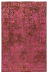 Vintage Relief Rug Pink 304 x 193 cm