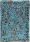 Vintage Relief Rug Blue 344 x 248 cm