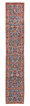 Hamedan Persian Rug Blue 404 x 75 cm