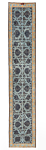 Kashan Persian Rug Blue 320 x 60 cm