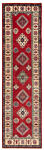 Kazak Rug Red 294 x 81 cm
