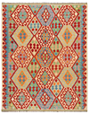 Kilim Afghan Multicolor 204 x 165 cm