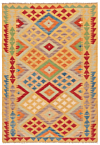 Kilim Afghan Yellow 176 x 119 cm