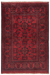 Khal Mohammadi Afghan Rug Red 144 x 98 cm