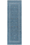 Handloom Rug Blue 245 x 80 cm