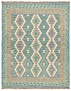 Kilim afghan Blue 194 x 152 cm