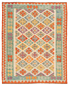 Kilim afghan Green 193 x 150 cm