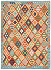 Kilim afghan Multicolor 236 x 175 cm