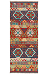 Kilim afghan Multicolor 192 x 78 cm