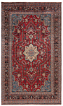 Hamedan Persian Rug Red 330 x 200 cm