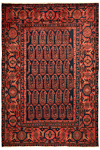 Hamedan Brojerd Persian Rug Orange 206 x 139 cm